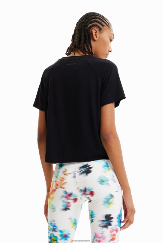 Desigual Colombia pagina oficial - ropa 4802L690 mujer Desigual camiseta deportiva corta de malla
