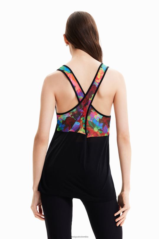 Desigual Colombia - ropa 4802L713 mujer Desigual top deportivo sin mangas con estampado floral
