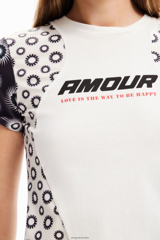 ropa 4802L73 mujer Desigual camiseta con patchwork geométrico - Desigual shop