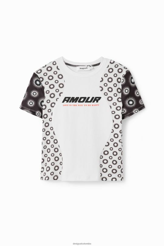 ropa 4802L73 mujer Desigual camiseta con patchwork geométrico - Desigual shop