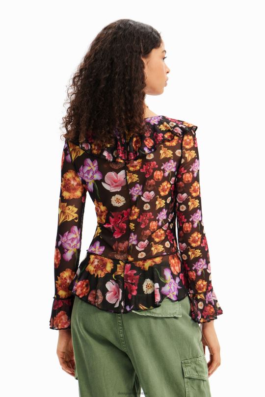 ropa 4802L782 mujer Desigual metro. blusa con volantes de christian lacroix - Desigual Colombia Medellín