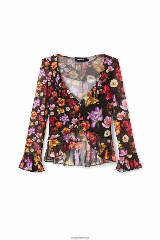 ropa 4802L782 mujer Desigual metro. blusa con volantes de christian lacroix - Desigual Colombia Medellín