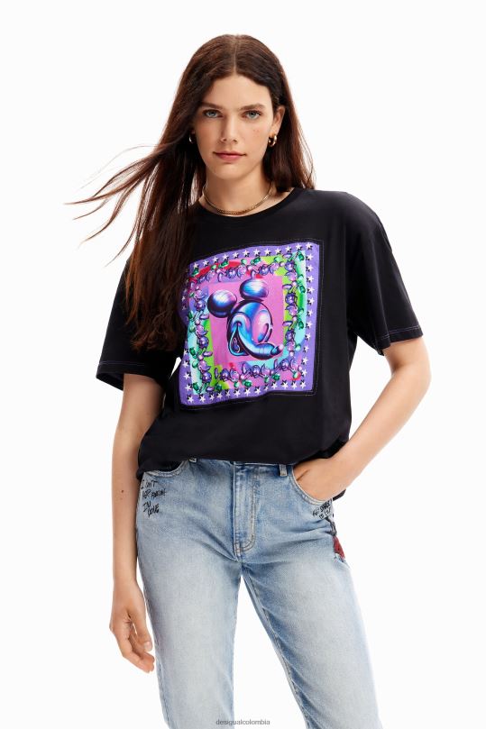 Desigual Colombia pagina oficial - ropa 4802L79 mujer Desigual camiseta oversize de mickey mouse