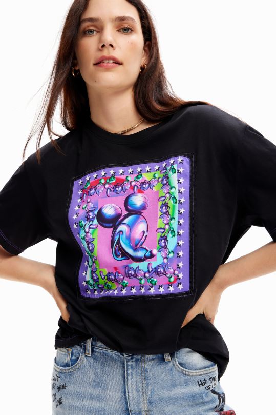 Desigual Colombia pagina oficial - ropa 4802L79 mujer Desigual camiseta oversize de mickey mouse