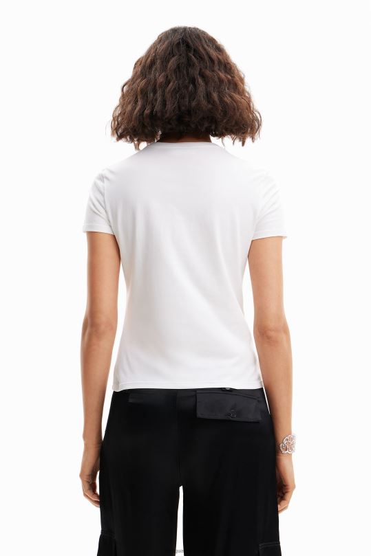 ropa 4802L803 mujer Desigual camiseta de manga corta con strass - Desigual shop