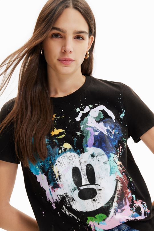 Desigual Colombia pagina oficial - ropa 4802L877 mujer Desigual camiseta arty de mickey mouse de disney