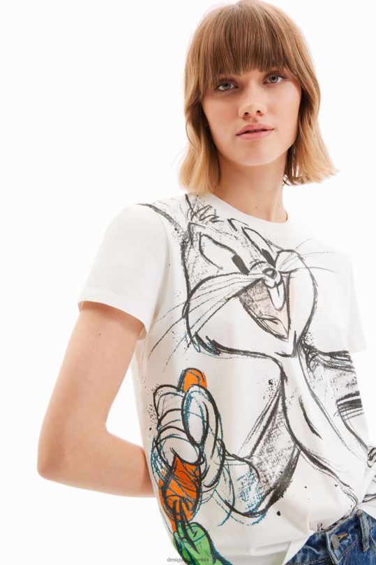 Desigual Colombia - ropa 4802L885 mujer Desigual camiseta de manga corta de bugs bunny