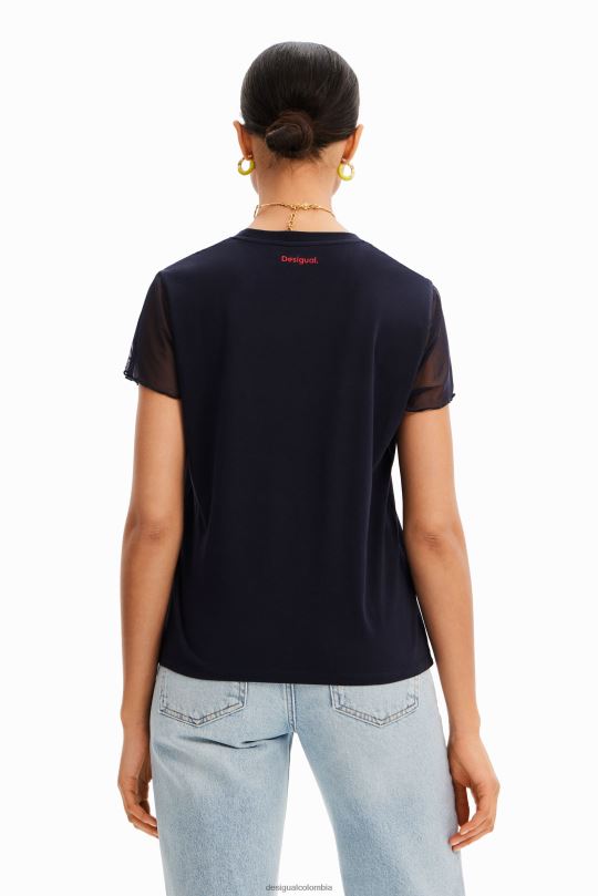 Desigual zapatos Colombia - ropa 4802L893 mujer Desigual camiseta arty corazón