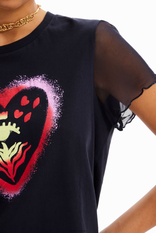 Desigual zapatos Colombia - ropa 4802L893 mujer Desigual camiseta arty corazón