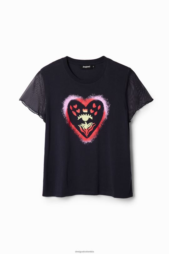 Desigual zapatos Colombia - ropa 4802L893 mujer Desigual camiseta arty corazón