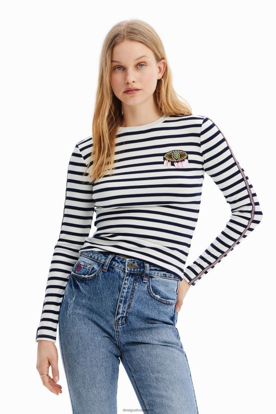 blusas Desigual bogota - ropa 4802L947 mujer Desigual camiseta de rayas