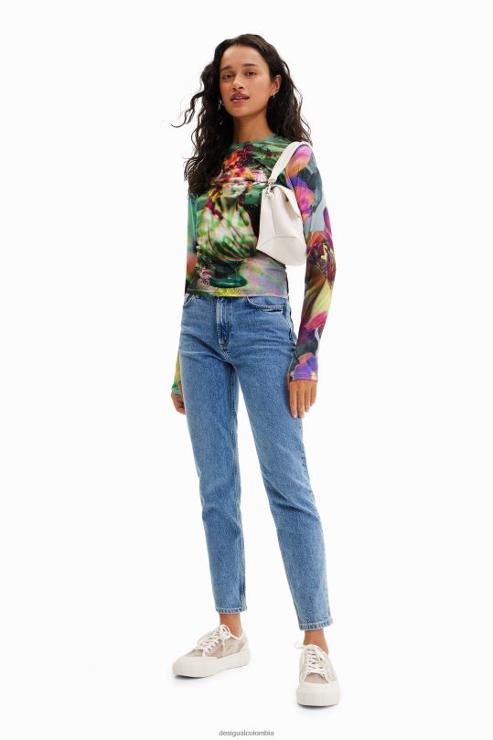 ropa 4802L963 mujer Desigual camiseta busto fantasía - Desigual shop
