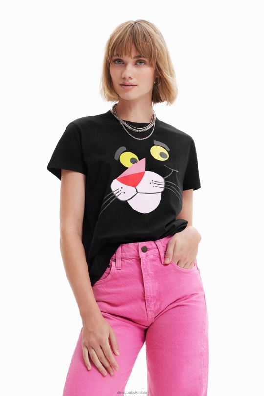 Desigual Colombia pagina oficial - ropa 4802L964 mujer Desigual camiseta pantera rosa