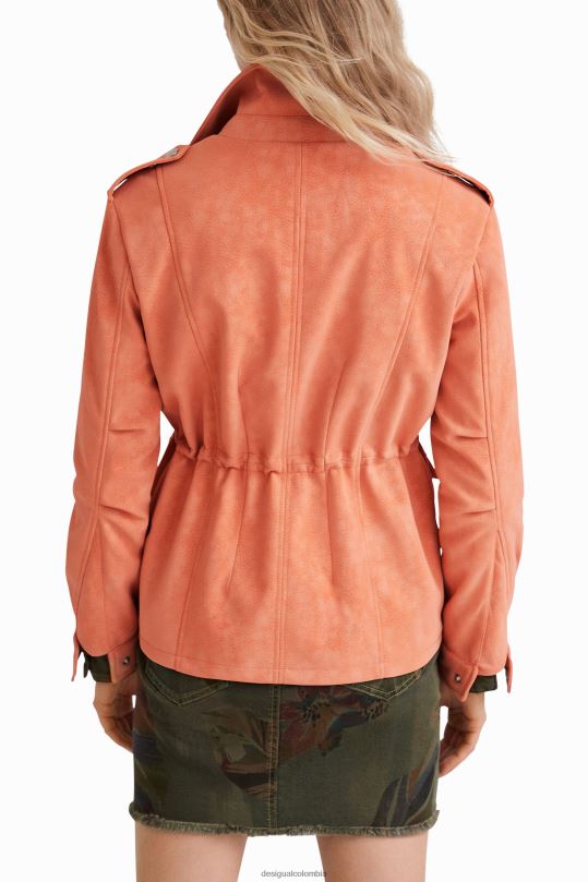 ropa 4802L1062 mujer Desigual chaqueta recta con múltiples bolsillos - Desigual Colombia Medellín
