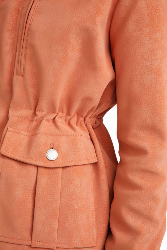 ropa 4802L1062 mujer Desigual chaqueta recta con múltiples bolsillos - Desigual Colombia Medellín