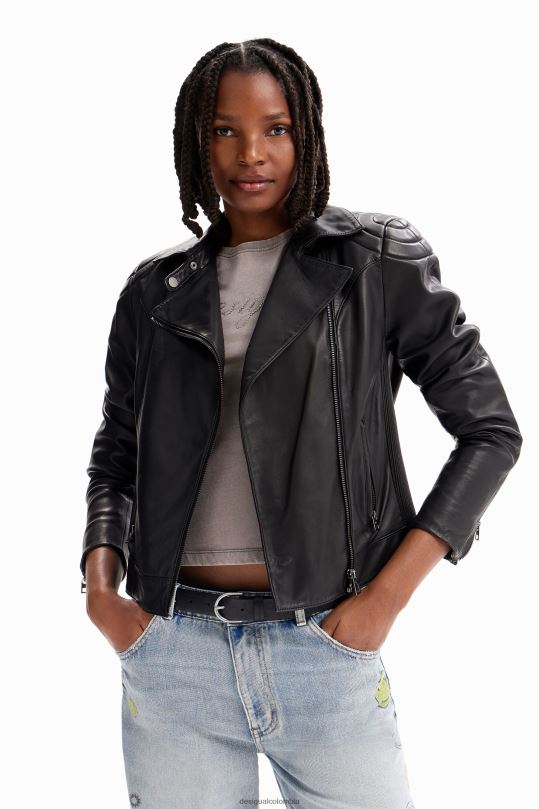 blusas Desigual bogota - ropa 4802L1140 mujer Desigual chaqueta motera con efecto de cuero