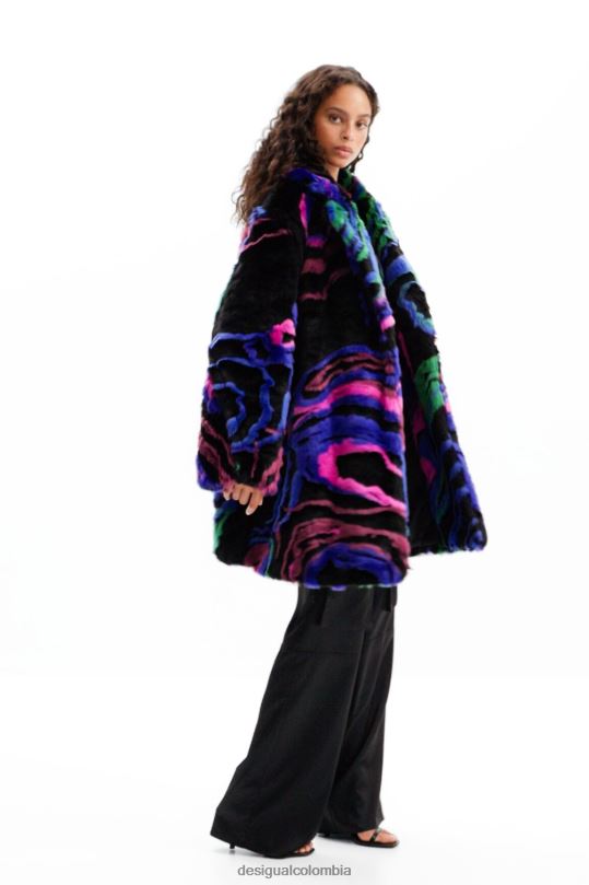 ropa 4802L134 mujer Desigual metro. abrigo con efecto de piel de christian lacroix - Desigual sales online