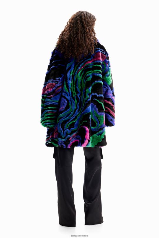 ropa 4802L134 mujer Desigual metro. abrigo con efecto de piel de christian lacroix - Desigual sales online