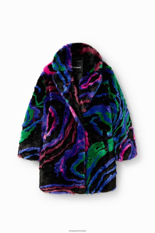 ropa 4802L134 mujer Desigual metro. abrigo con efecto de piel de christian lacroix - Desigual sales online