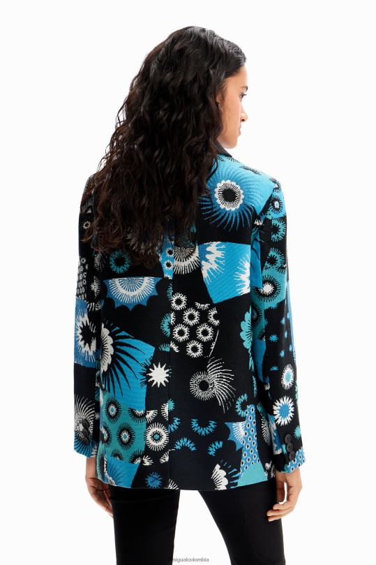 Desigual Colombia pagina oficial - ropa 4802L150 mujer Desigual blazer con patchwork de jacquard