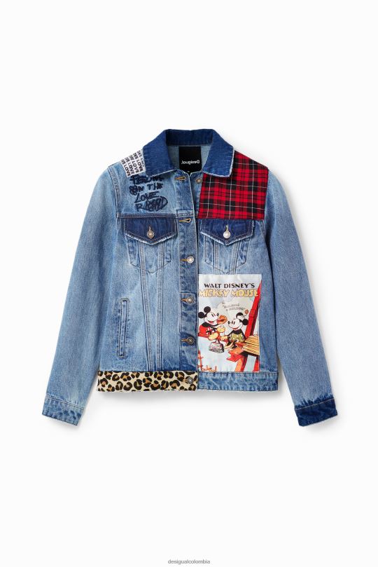 Desigual Colombia - ropa 4802L159 mujer Desigual chamarra estilo camionero de mezclilla de mickey mouse