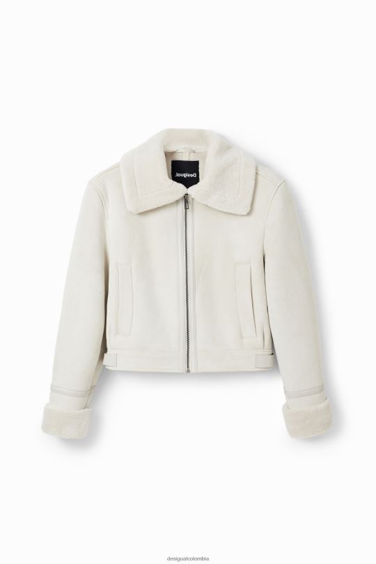 Desigual zapatos Colombia - ropa 4802L224 mujer Desigual chaqueta de aviador de doble faz