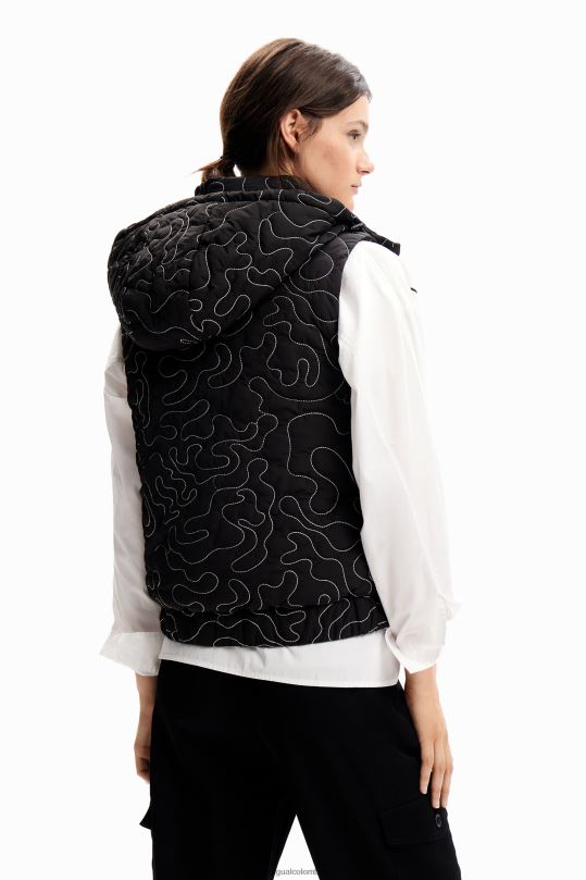 blusas Desigual bogota - ropa 4802L233 mujer Desigual chaleco acolchado con costuras a cuadros