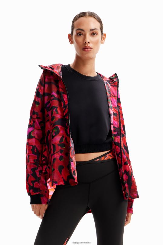 ropa 4802L235 mujer Desigual chaqueta deportiva corta con mariposas - Desigual Colombia rebajas