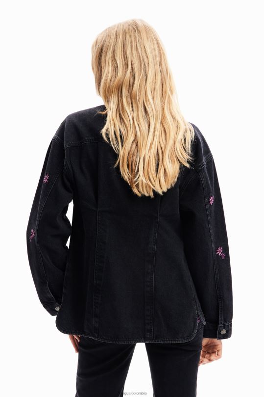 Desigual Colombia bolsos - ropa 4802L278 mujer Desigual chaqueta estilo camionero de mezclilla floral