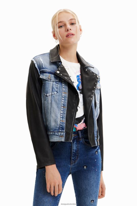 ropa 4802L371 mujer Desigual chaqueta vaquera híbrida de mickey mouse - Desigual Colombia Medellín