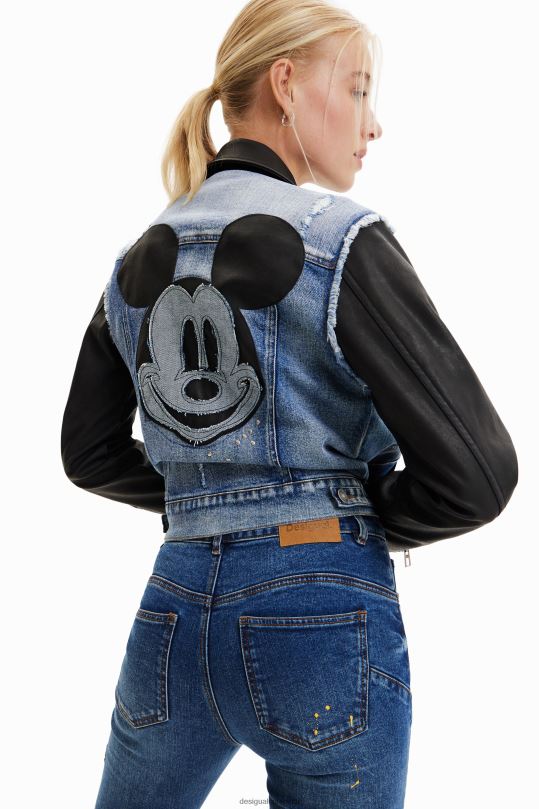 ropa 4802L371 mujer Desigual chaqueta vaquera híbrida de mickey mouse - Desigual Colombia Medellín