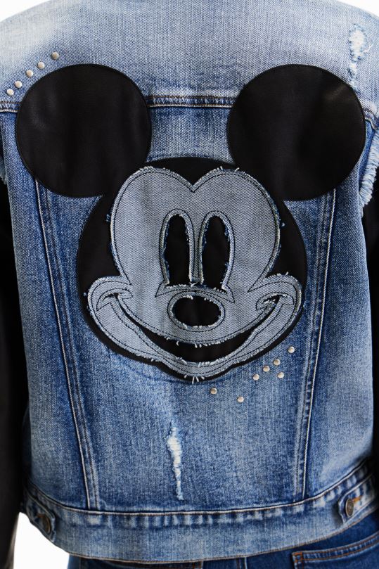 ropa 4802L371 mujer Desigual chaqueta vaquera híbrida de mickey mouse - Desigual Colombia Medellín