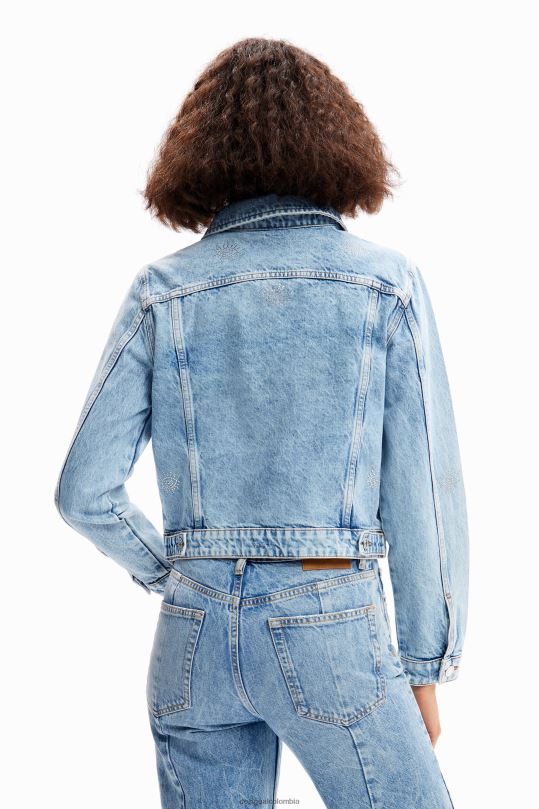 Desigual Colombia - ropa 4802L427 mujer Desigual chaqueta estilo camionero de mezclilla con ojos
