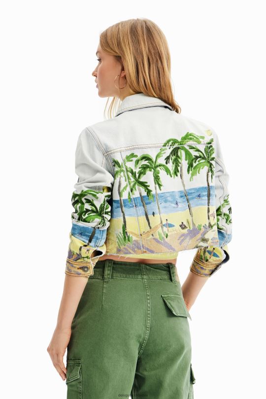 Desigual Colombia - ropa 4802L630 mujer Desigual chaqueta vaquera corta tropical
