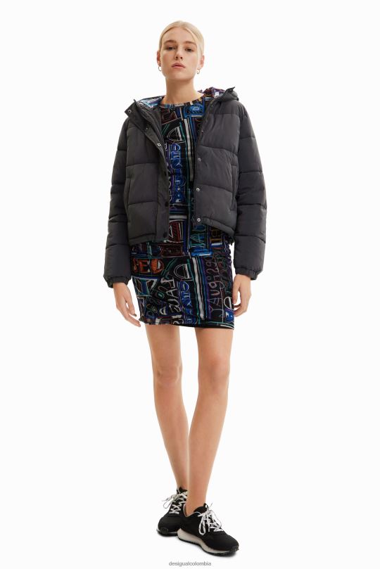 Desigual zapatos Colombia - ropa 4802L660 mujer Desigual chaqueta corta acolchada iridiscente