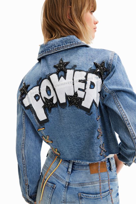ropa 4802L720 mujer Desigual chaqueta vaquera corta power - Desigual Colombia Medellín