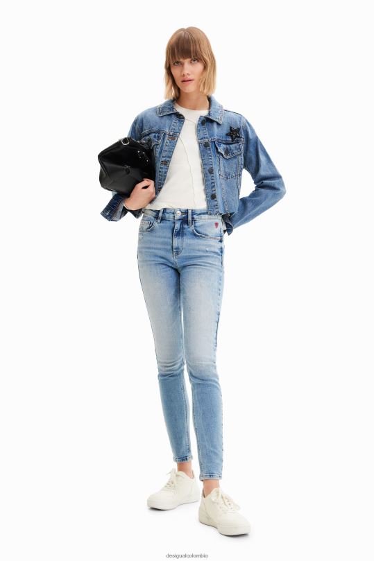 ropa 4802L720 mujer Desigual chaqueta vaquera corta power - Desigual Colombia Medellín