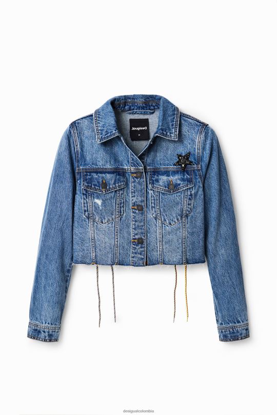 ropa 4802L720 mujer Desigual chaqueta vaquera corta power - Desigual Colombia Medellín