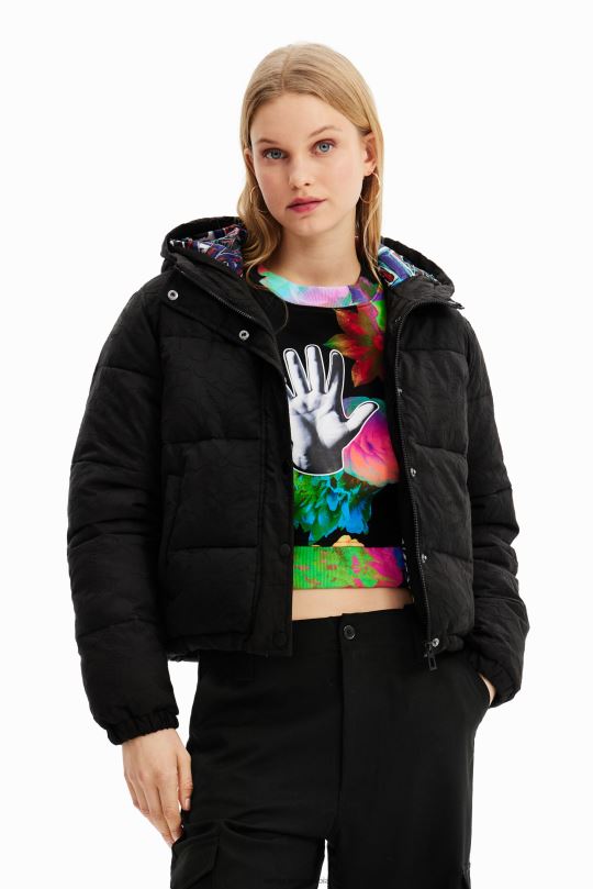 Desigual Colombia bolsos - ropa 4802L747 mujer Desigual chaqueta acolchada corta bordada