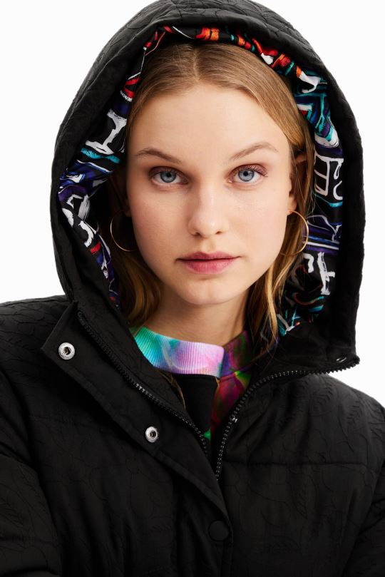 Desigual Colombia bolsos - ropa 4802L747 mujer Desigual chaqueta acolchada corta bordada