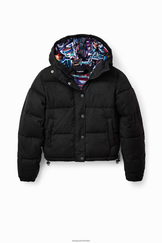 Desigual Colombia bolsos - ropa 4802L747 mujer Desigual chaqueta acolchada corta bordada