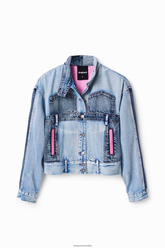 blusas Desigual bogota - ropa 4802L902 mujer Desigual chaqueta vaquera oversize de pantera rosa
