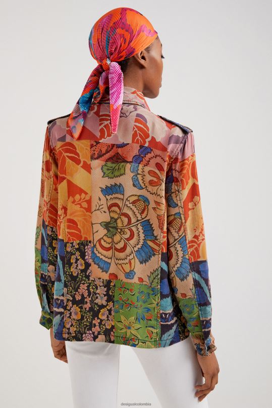 ropa 4802L929 mujer Desigual metro. chaqueta de patchwork tropical de christian lacroix - Desigual shop