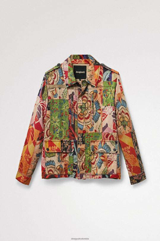 ropa 4802L929 mujer Desigual metro. chaqueta de patchwork tropical de christian lacroix - Desigual shop
