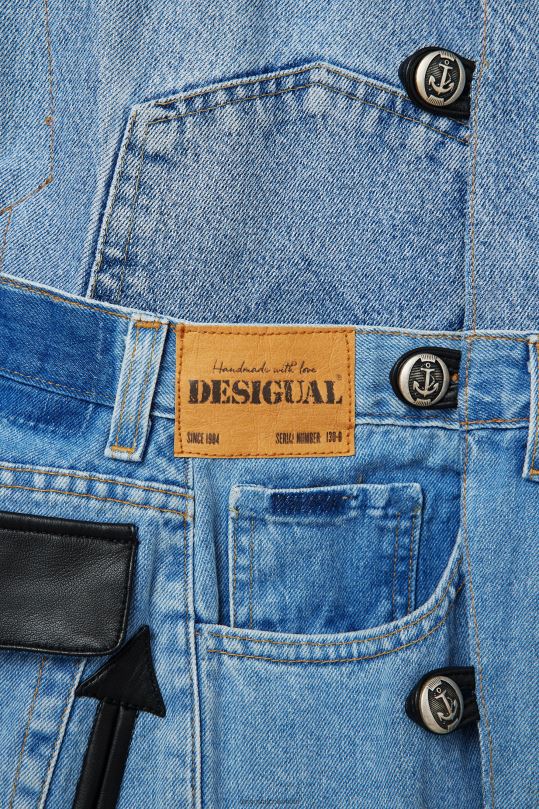 blusas Desigual bogota - ropa 4802L976 mujer Desigual Chaleco vaquero con icono de Mickey Mouse - Negro