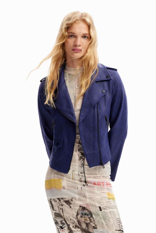 ropa 4802L998 mujer Desigual chaqueta motera delgada - Desigual sales online