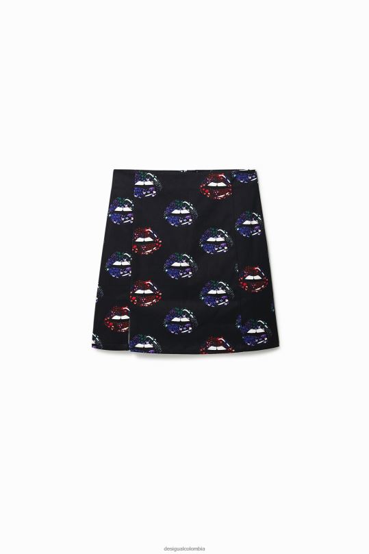 ropa 4802L1087 mujer Desigual minifalda de labios delgados - Desigual sales online