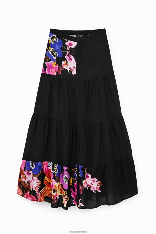 Desigual Colombia pagina oficial - ropa 4802L1111 mujer Desigual metro. falda larga de christian lacroix