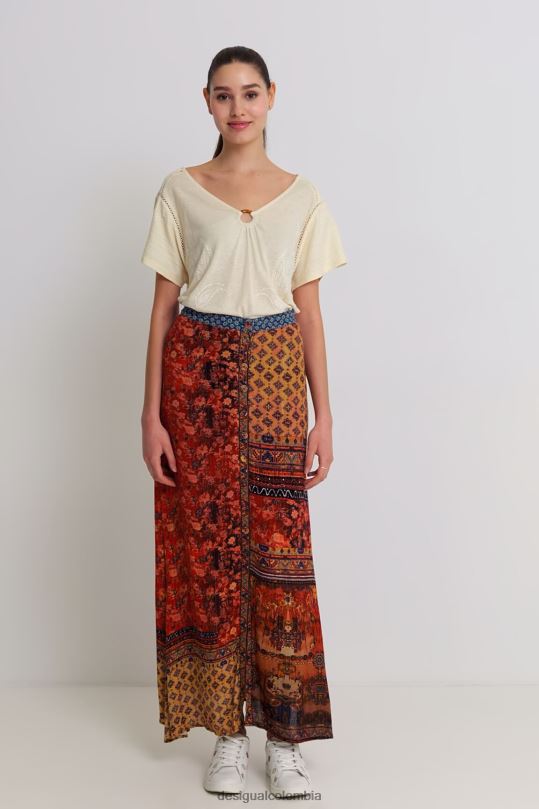 blusas Desigual bogota - ropa 4802L1133 mujer Desigual falda larga de flores