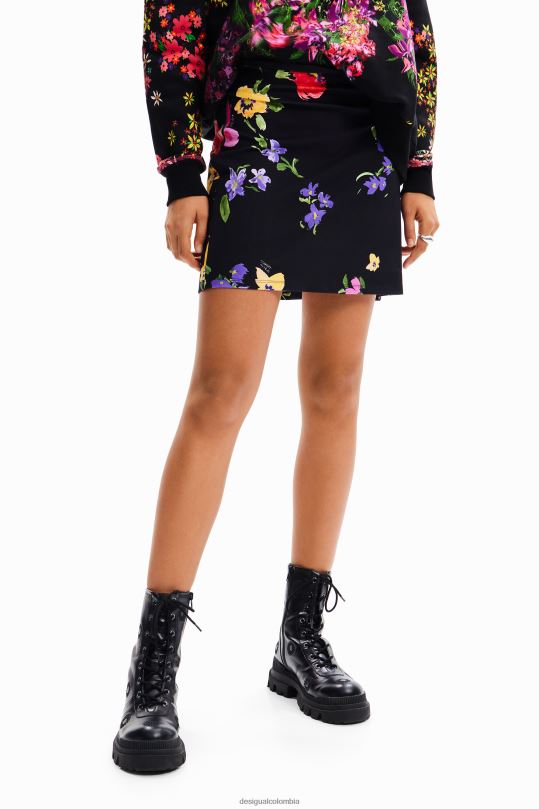 Desigual Colombia - ropa 4802L256 mujer Desigual minifalda elástica floral